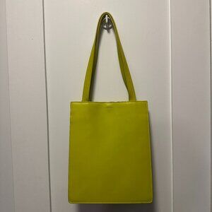 Baggu medium leather shopping bag! RARE BAGGU
